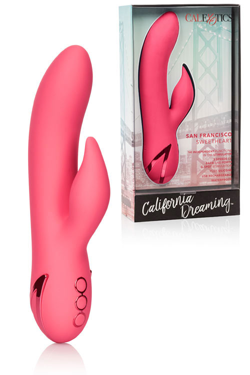 Rocking Rechargeable Silicone 7.9" Rabbit Vibrator