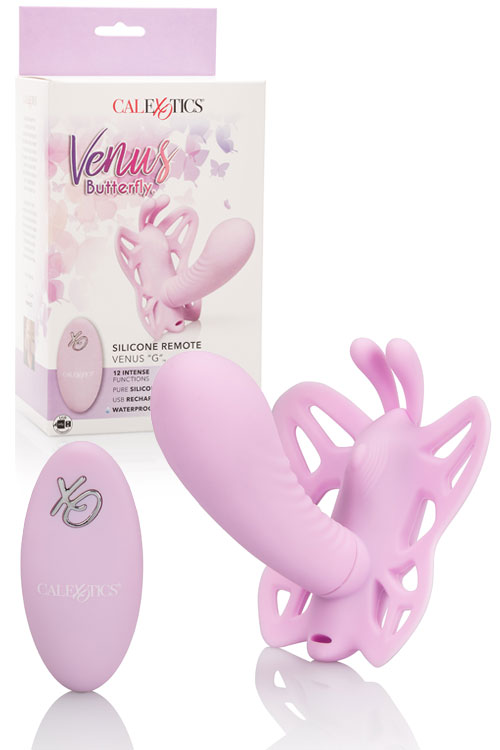 Venus Butterfly Silicone G-Spot Vibrator with Remote