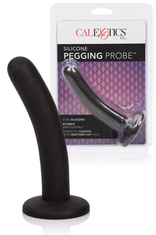 5" Silicone Pegging Dildo with Suction Cup Base