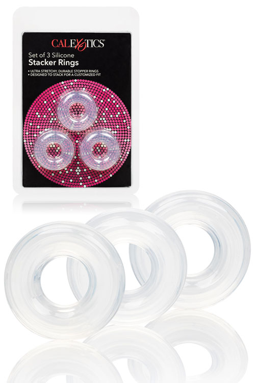 Silicone Stacker Cock Rings (3 Pack)