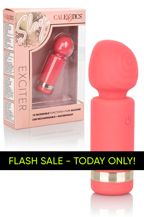 California Exotic 3.75&quot; Mini Silicone Vibrating Wand Massager