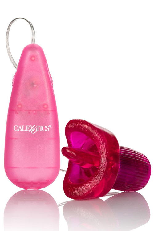 Bullet Vibrator with Removable Flickering Tongue