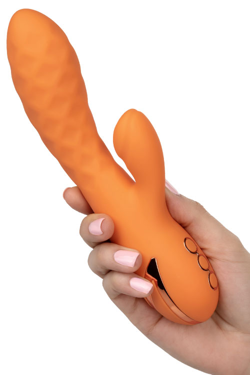 California Exotic Newport Beach Babe 8.5&quot; Thumping Rabbit Vibrator