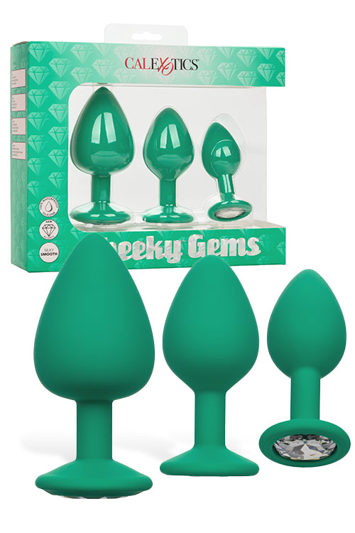 California Exotic Cheeky Gems Silicone Anal Training Kit (3 pce)