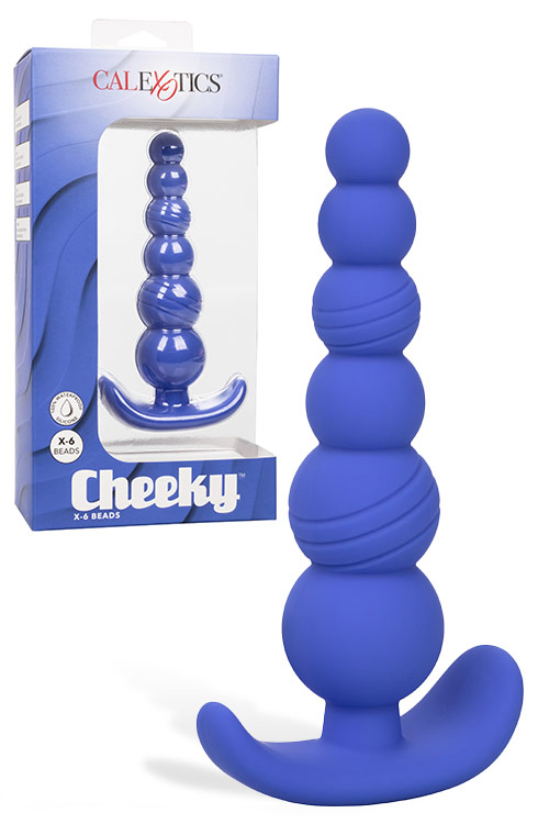 California Exotic 5&quot; Cheeky X-6 Silicone Booty Beads