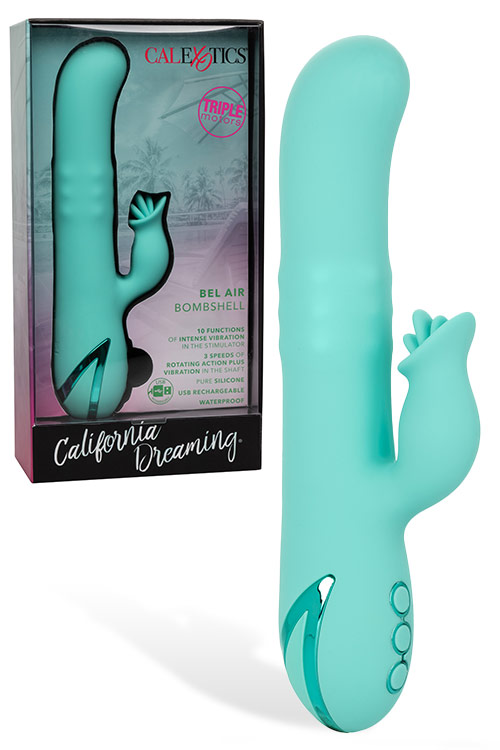 Bel Air Bombshell Rabbit Vibrator with Clitoral Teaser