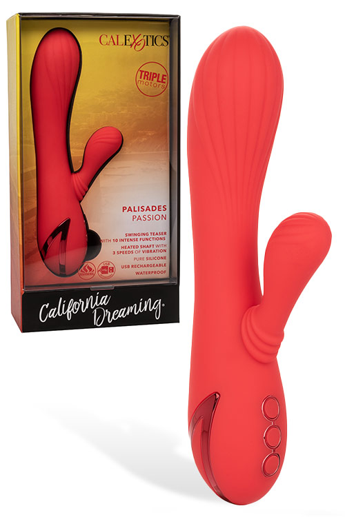 Palisades Passion Rabbit Vibrator with Heat Function and Clitoral Teaser
