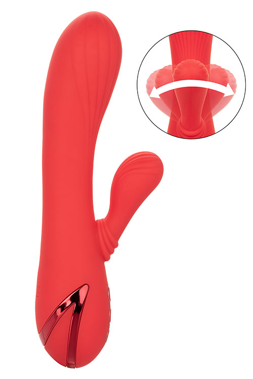 California Exotic Palisades Passion 7.9&quot; Heated Rabbit Vibrator plus Clitoral Teaser