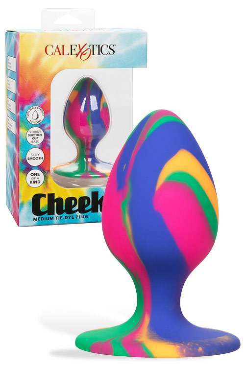 California Exotic 3&quot; Cheeky Tie Dye Silicone Butt Plug
