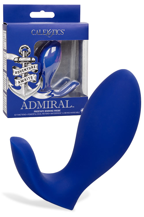 California Exotic Admiral 3.5&quot; Vibrating Prostate Rimming Anal Probe