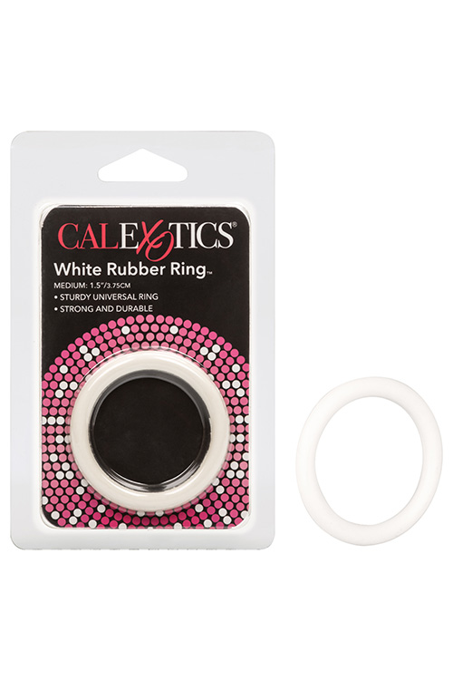 2.5" White Rubber Penis Ring