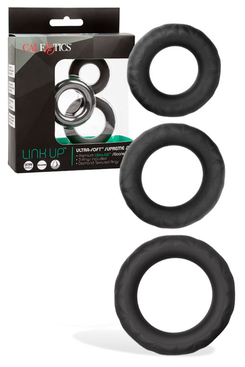 California Exotic Link Up Supreme 3 Piece Cock Ring Set