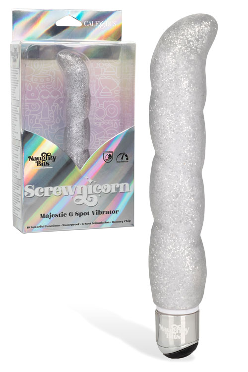 California Exotic 5.25&quot; Naughty Bits Screwnicorn G spot Vibrator