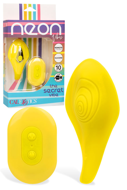 The Secret Neon Vibe 3.7" Remote Controlled Panty Vibrator