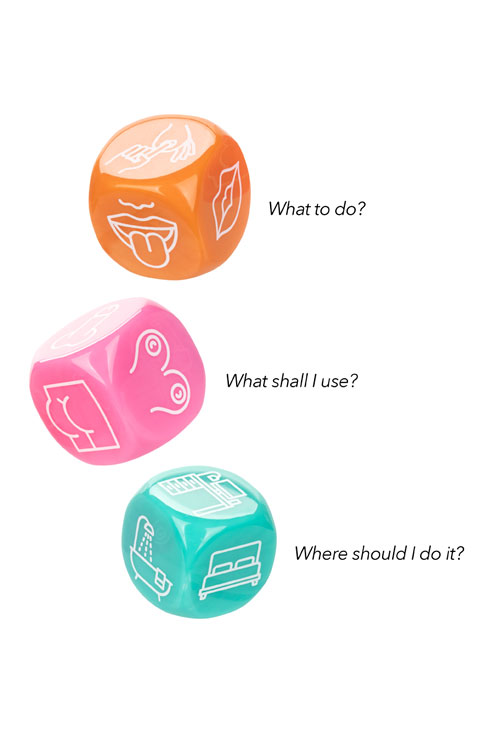 California Exotic Naughty Bits: Roll With It - 3 Piece Icon Based Sex Dice