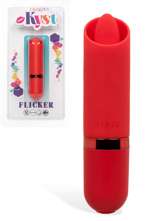California Exotic Kyst Flicker - 3.75&quot; Bullet Vibe with Flickering Tongue