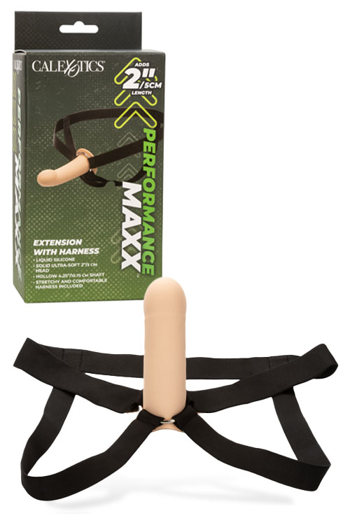 California Exotic Performance Maxx 6.25&quot; Penis Extension Sleeve plus Harness
