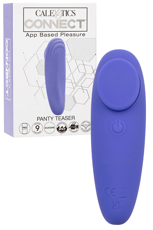 California Exotic Connect Panty Teaser 3.75&quot; App Controlled Panty Vibrator
