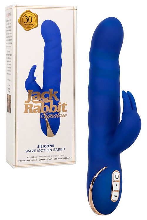 California Exotic Jack Rabbit Wave Motion 9&quot; Silicone Rabbit Vibrator