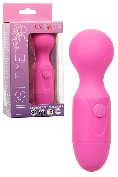 California Exotic First Time 4.75&quot; Rechargeable Wand Massager