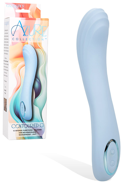 Contoured G 9" Silicone G Spot Vibrator