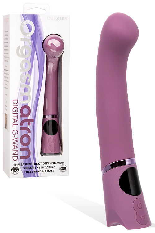 California Exotic Digital G Wand 7.75&quot; Silicone G Spot Vibrator with Digital Display