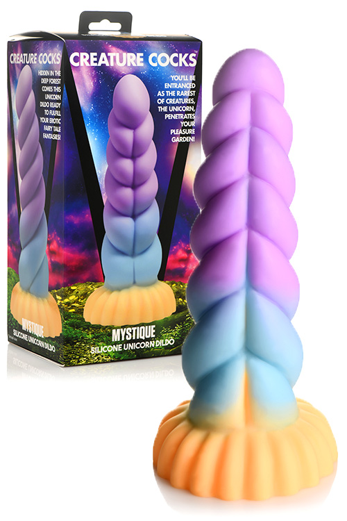 Creature Cocks Mystique 8.3&quot; Silicone Unicorn Monster Dildo