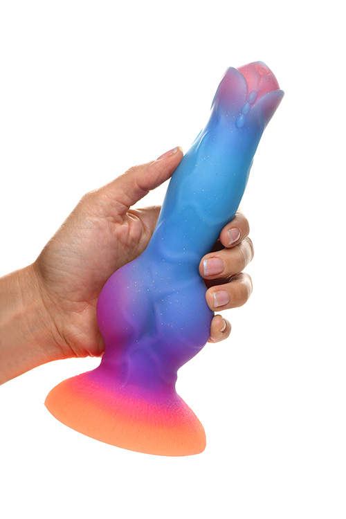 Creature Cocks Space Cock 8.5&quot; Luminous Alien Canine Monster Dildo