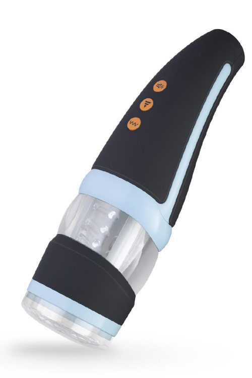 Rechargeable 11.1" Rotating & Vibrating Masturbator with Suction Cup