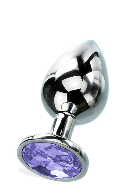 Curious Candy December - 2.7&quot; Tanzanite Birthstone Butt Plug with Jewel