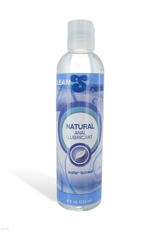 Natural Water Based Anal Lubricant (8 oz/236ml)
