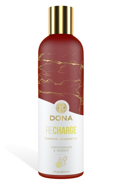 Recharge Massage Oil - Lemongrass & Ginger (120ml)