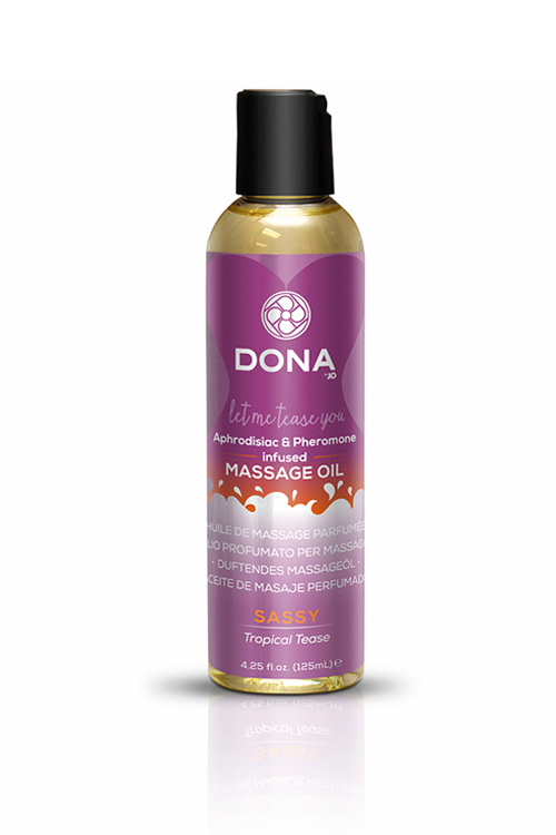DONA 110ml Tropical Tease Scented Massage Oil - Sassy Aroma