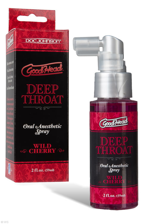 Doc Johnson GoodHead Deep Throat Spray - Cherry (2 oz.)