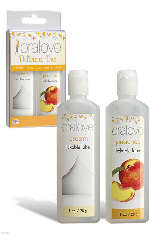 Oralove Lickable Lubes - Peaches & Cream