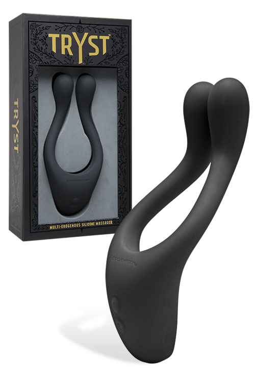 Tryst Vibrating Silicone Massager & Couples Ring