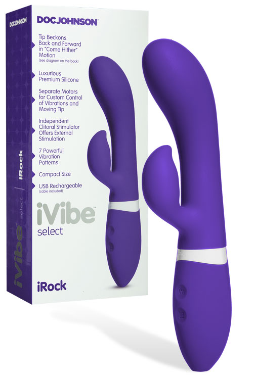iVibe Select iRock 8" Silicone Come Hither Rabbit