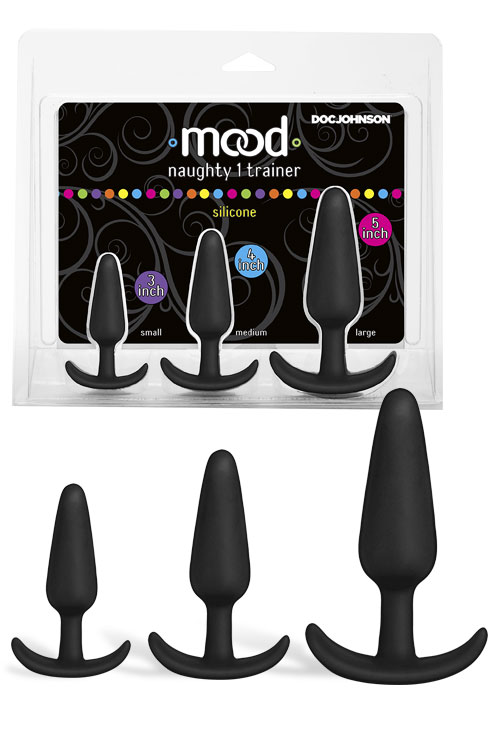 Silicone Anal Trainer Butt Plugs (3 Pce Set)