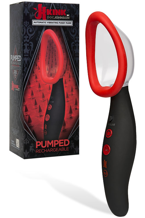 Kink Automatic Rechargeable Vibrating 9.25" Pussy Pump