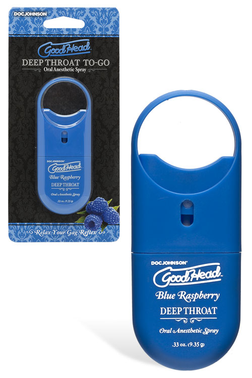 Doc Johnson Deep Throat Spray - Blue Raspberry Flavour (9g/33oz)