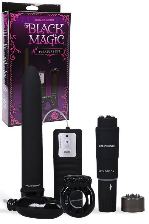 Doc Johnson Black Magic - 4 Piece Pleasure Kit