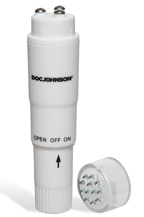 Doc Johnson White Nights Pocket Rocket 4&quot; Clitoral Vibrator
