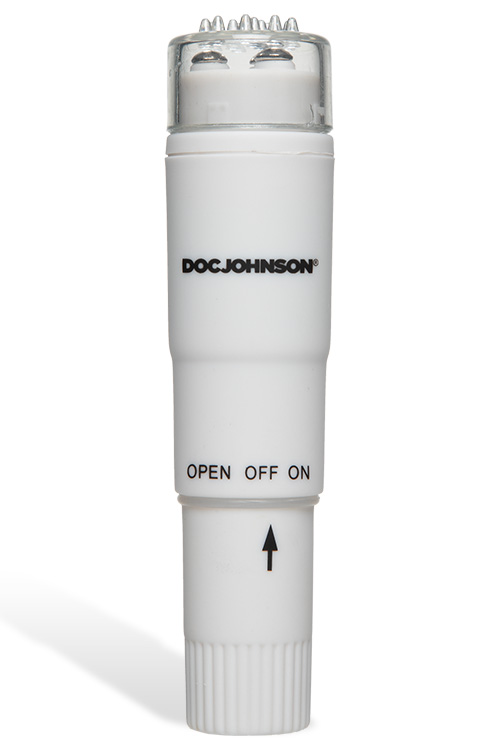 Doc Johnson White Nights Pocket Rocket 4&quot; Clitoral Vibrator