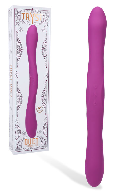 Doc Johnson Tryst Duet 16&quot; Remote Controlled Double Ended Vibrating Dildo