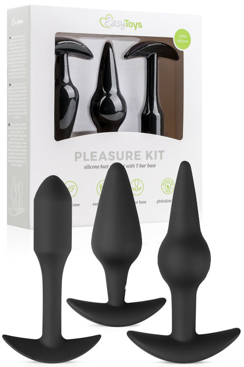 Silicone Butt Plug Pleasure Kit (3 Pce)