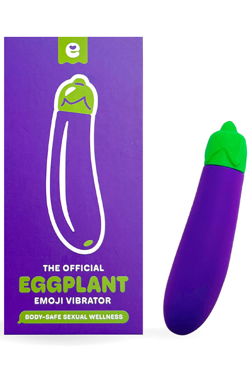 Emojibator Eggplant 4.3&quot; Vibrator