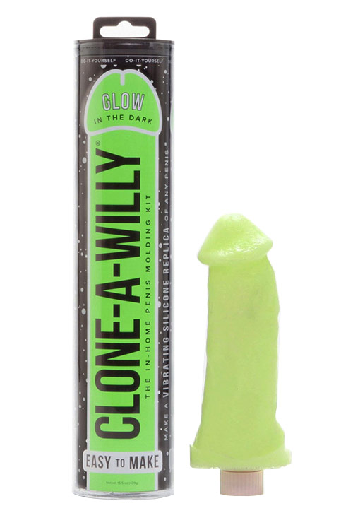 Glow In The Dark Clone A Willy Vibrating Penis Casting Kit