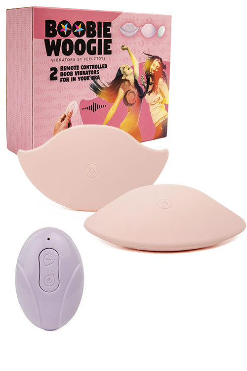 Boobie Woogie Bra & Breast Vibrators with Remote Control