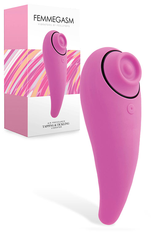 FemmeGasm 5.5" Tapping & Tickling Vibrator with Pulsation