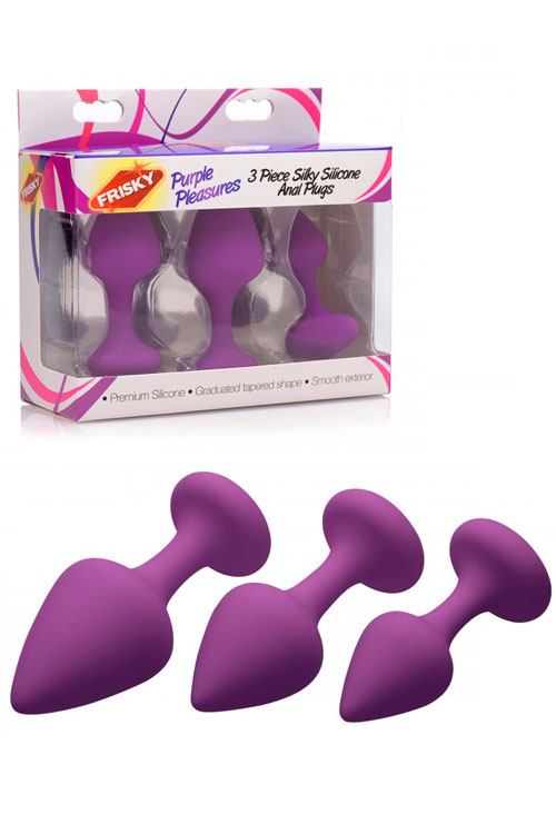 3-Piece Beginners' Silicone Anal Plugs